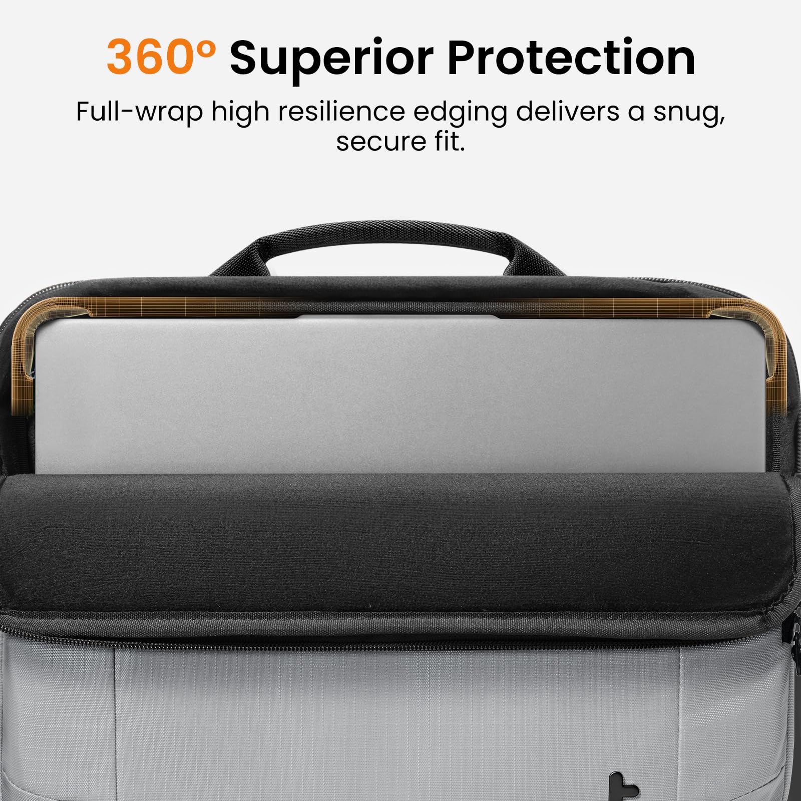 360° Superior Protection  
Full-wrap high resilience edging delivers a snug, secure fit.