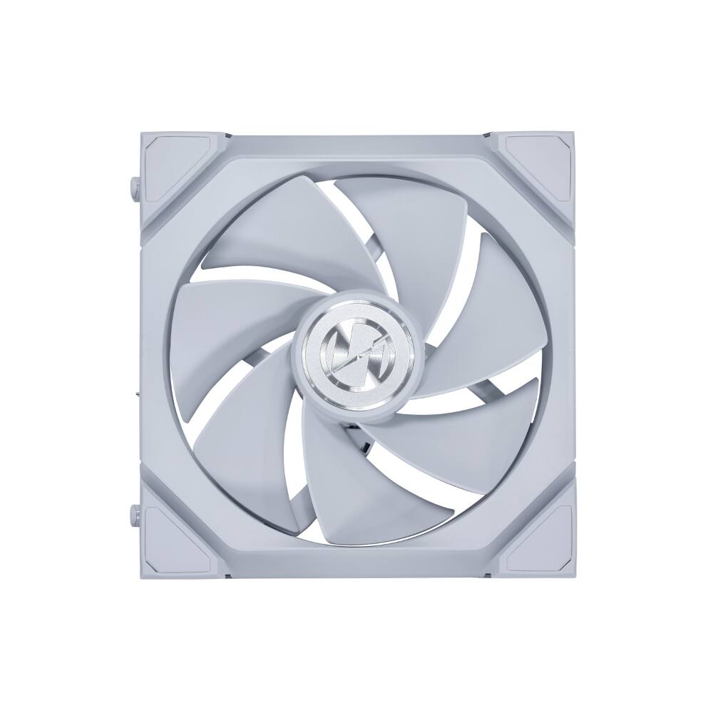 Angle. Lian Li - UNI FAN SL Flex 120mm Reverse Blade ARGB Fan, Single Pack, Controller Not Included - White (12RSL1F1W) - White.