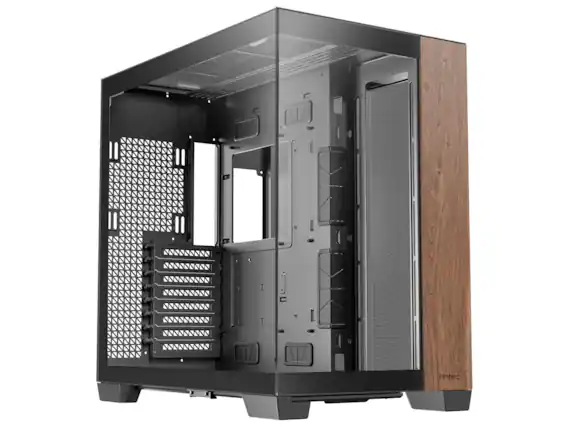 Front. Antec - Antec C8 Wood, Dual-chamber, Type-C, 360mm Radiator, Seamless TG Panels, RTX 40 compatible Full-Tower Case - Wood.