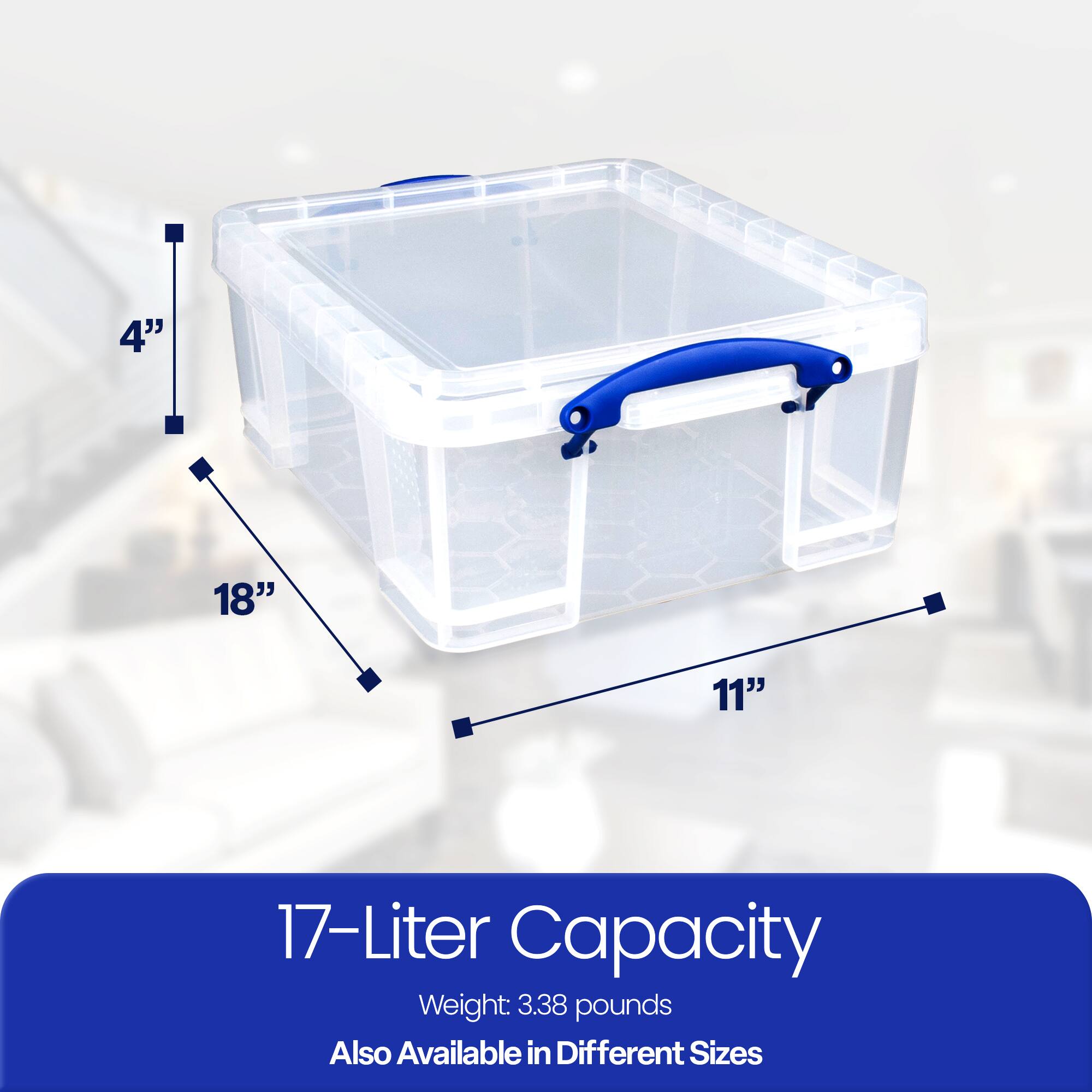 17-Liter Capacity  
Weight: 3.38 pounds  
Also Available in Different Sizes  

4"  
18"  
11"