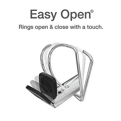 Easy Open®  
Rings open & close with a touch.