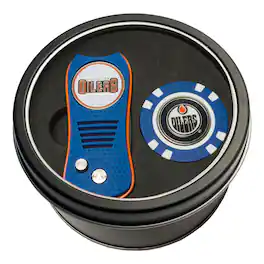 Team Golf - Edmonton Oilers Switch Chip Golf Tin Set - Multicolor