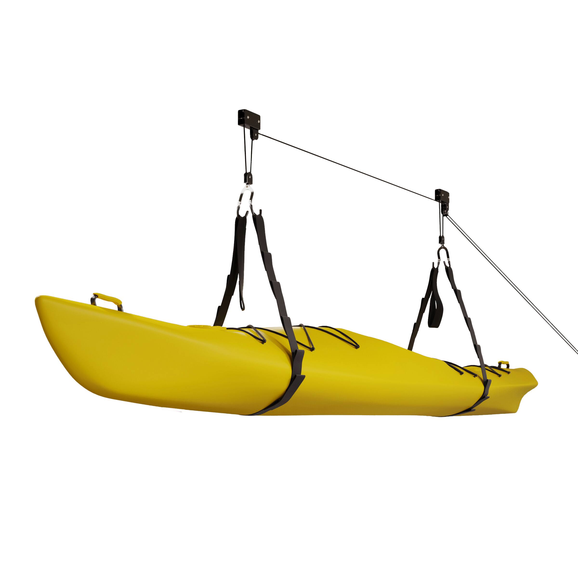 Alt View 4. RAD Sportz - Overhead Bike Storage System - Black.