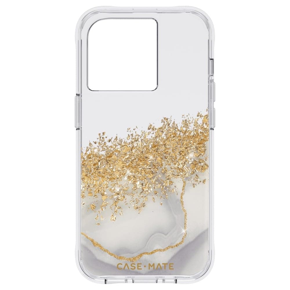 Case-Mate - iPhone 14 Pro Case - [10FT Drop Protection] [Wireless Charging Compatible] Luxury Cover with Cute - Karat Marble