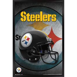 Trends International - Pittsburgh Steelers 24.25'' x 35.75'' Framed Team Helmet Poster - Multicolor