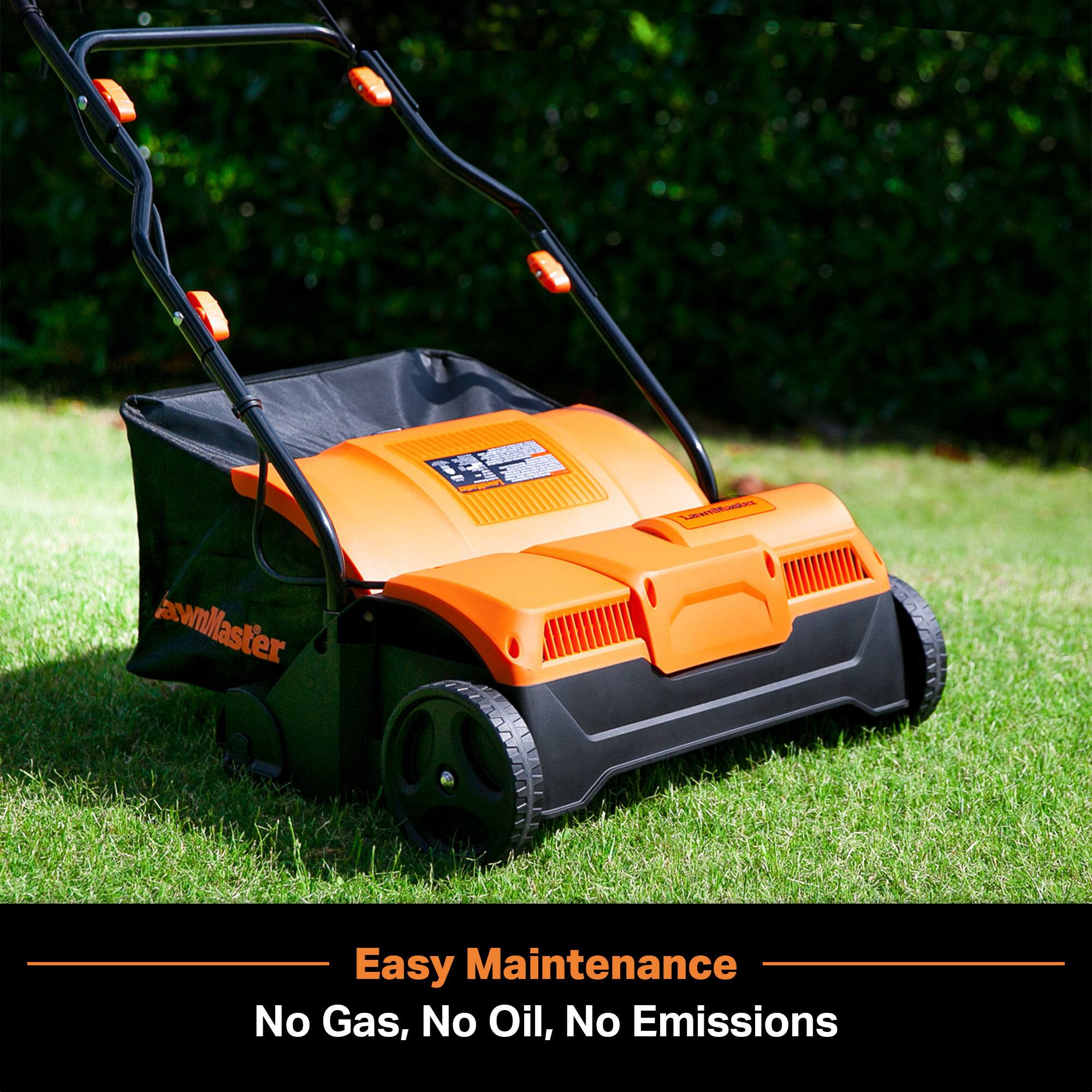 LawnMaster  
Easy Maintenance  
No Gas, No Oil, No Emissions