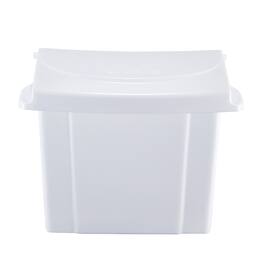 Alpine Industries - Plastic Sanitary Napkin Receptacle Trash Can - White