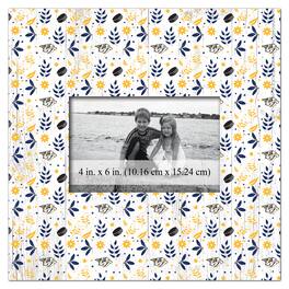 Fan Creations - Nashville Predators 10'' x 10'' Floral Pattern Frame - Multicolor