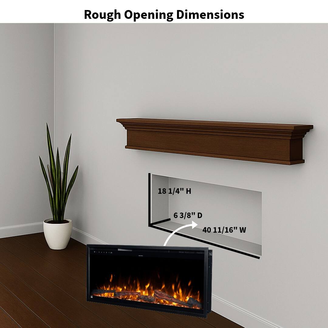 Rough Opening Dimensions

18 1/4" H  
6 3/8" D  
40 11/16" W