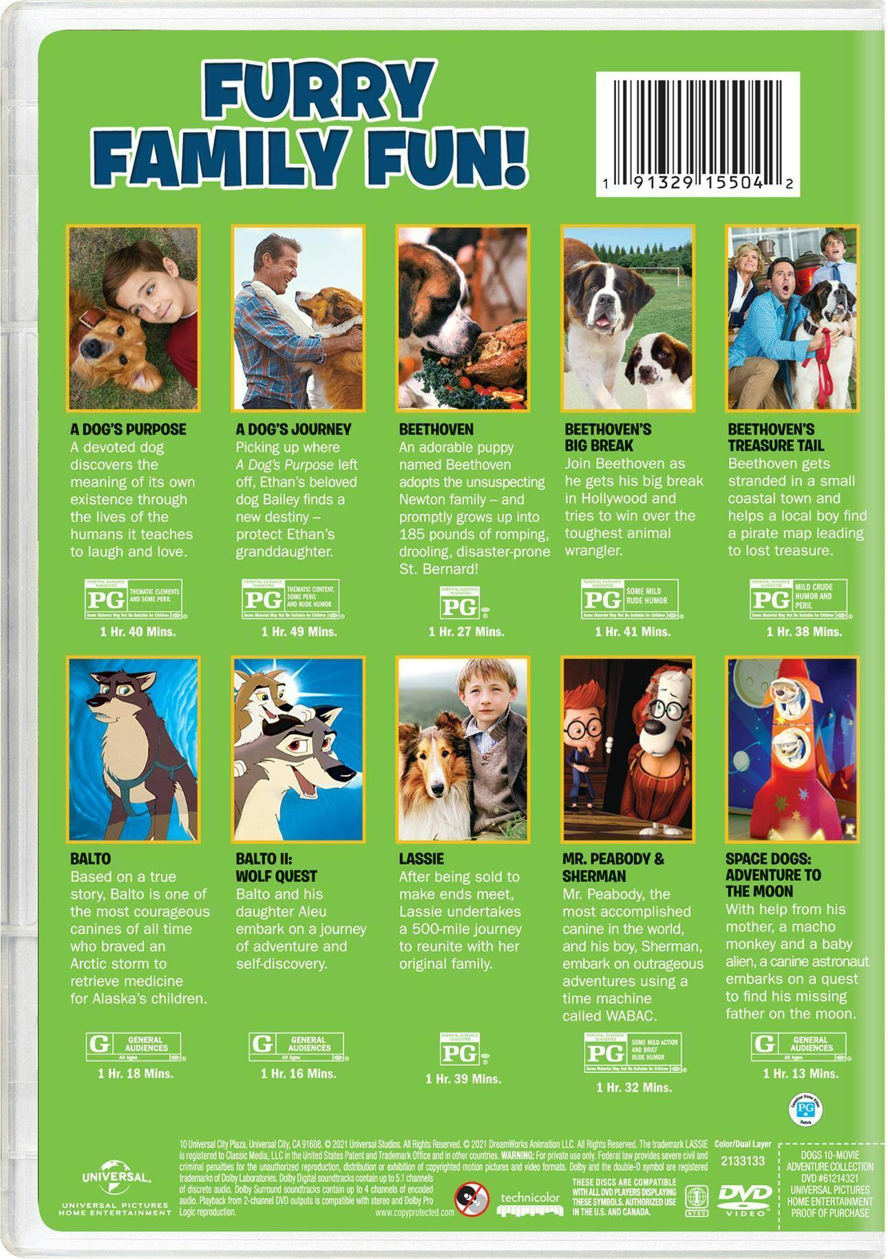 Angle. Dogs 10-Movie Adventure Collection (DVD Set) [DVD].