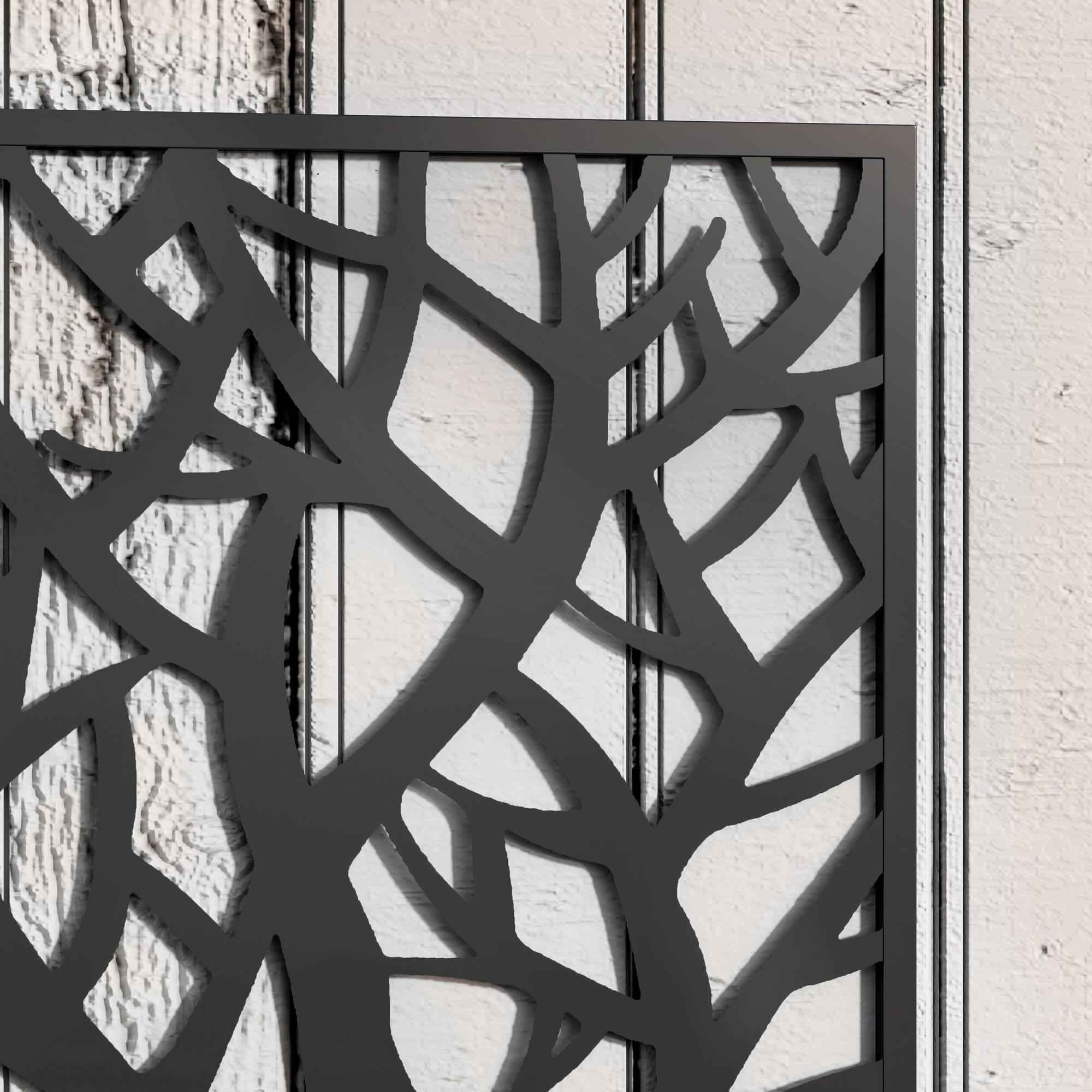 Alt View 7. Outsunny - Metal Raised Garden Bed with Trellis for Climbing Plants, Freestanding or Wall Mounted Flower Bed with Privacy Panel - Black.