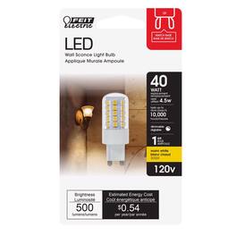 FEIT ELECTRIC - Feit T4 Bi-Pin LED Bulb Warm White 40 Watt Equivalence 1 pk