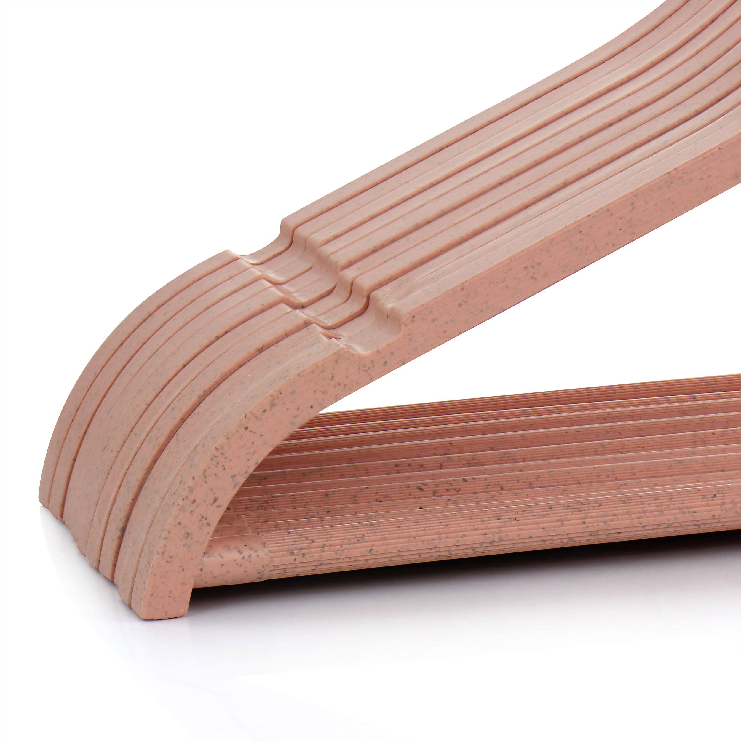 Alt View 3. Elama - Elama Home 20 Piece Biodegradable Coat Hangers in Pink - Pink.