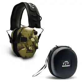 Walkers - Walker's Razor Slim Electronic Muff (MultiCam Camo with Protection Case - Tan