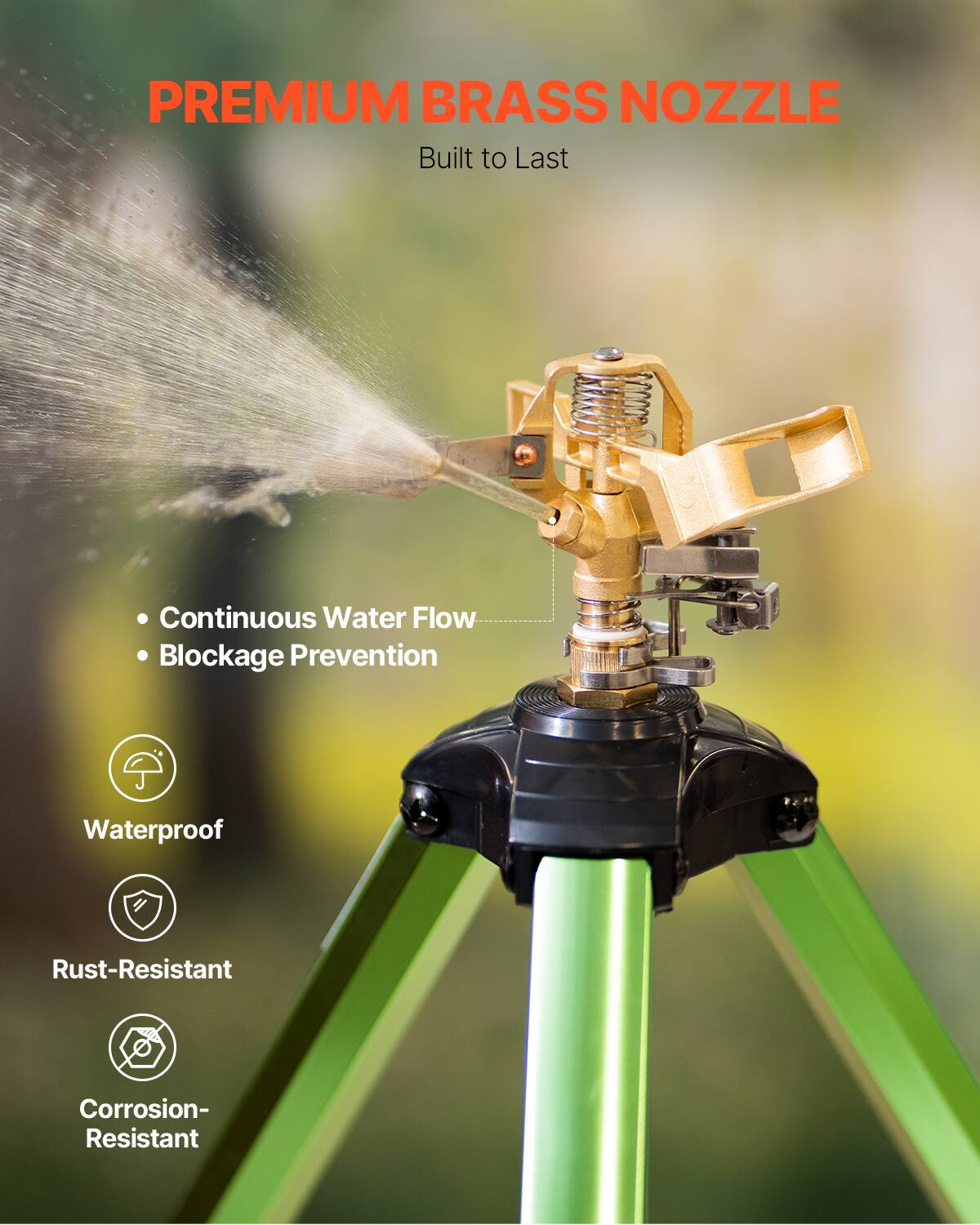 PREMIUM BRASS NOZZLE  
Built to Last  

- Continuous Water Flow  
- Blockage Prevention  

Waterproof  
Rust-Resistant  
Corrosion-Resistant
