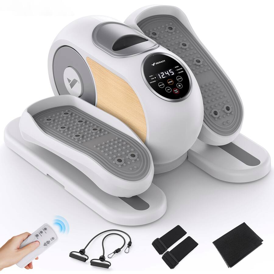 MERACH Under Desk Elliptical Machine Leg Exerciser For Home With