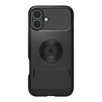 Spigen - Slim Armor MagFit for Apple iPhone 16 - Black - Front_Zoom