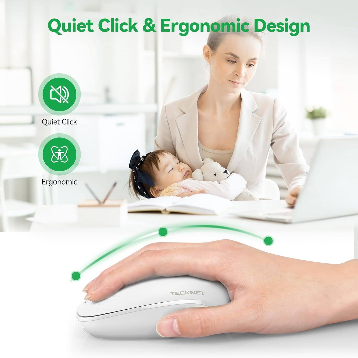 Quiet Click & Ergonomic Design

Quiet Click
Ergonomic

TECKNET