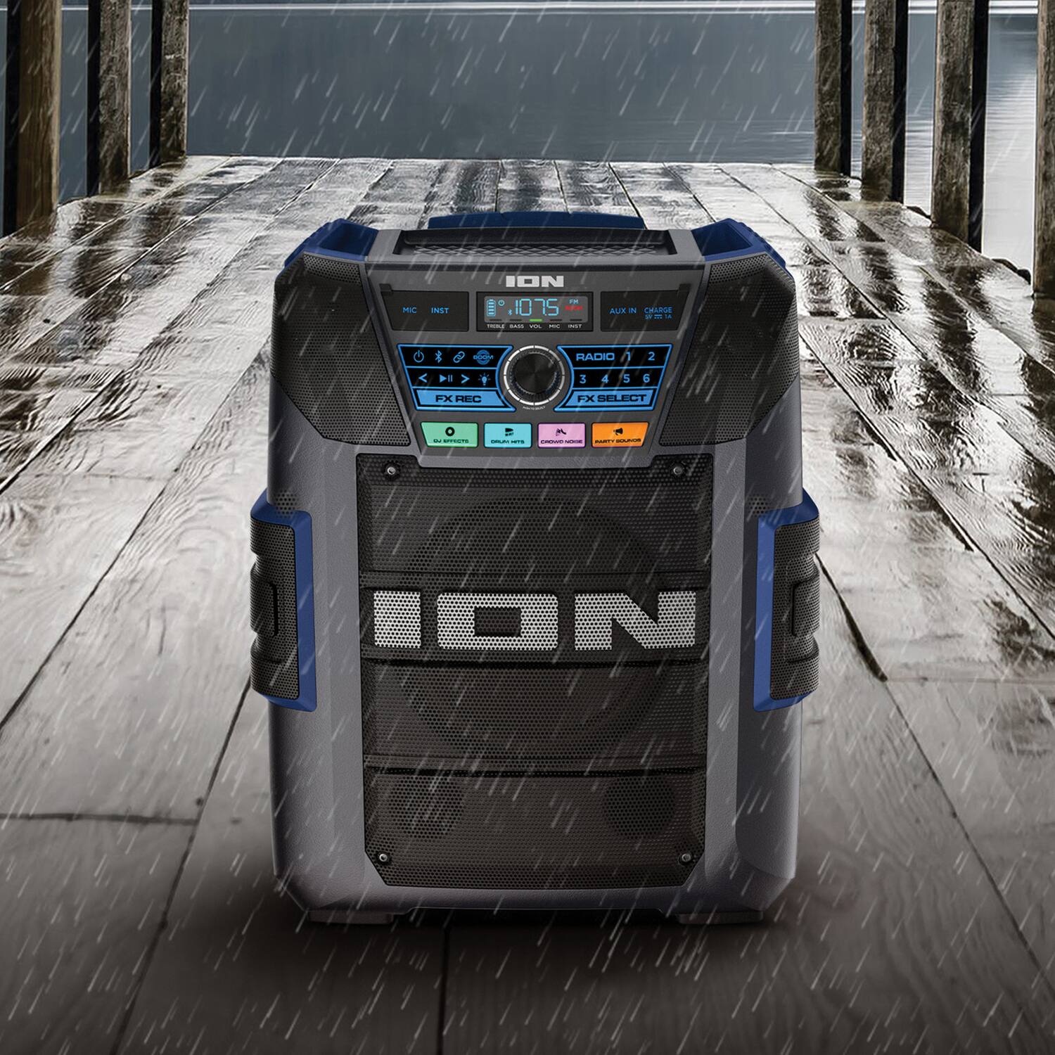ION Audio Explorer XL Bluetooth Speaker, All Weather, Microphone