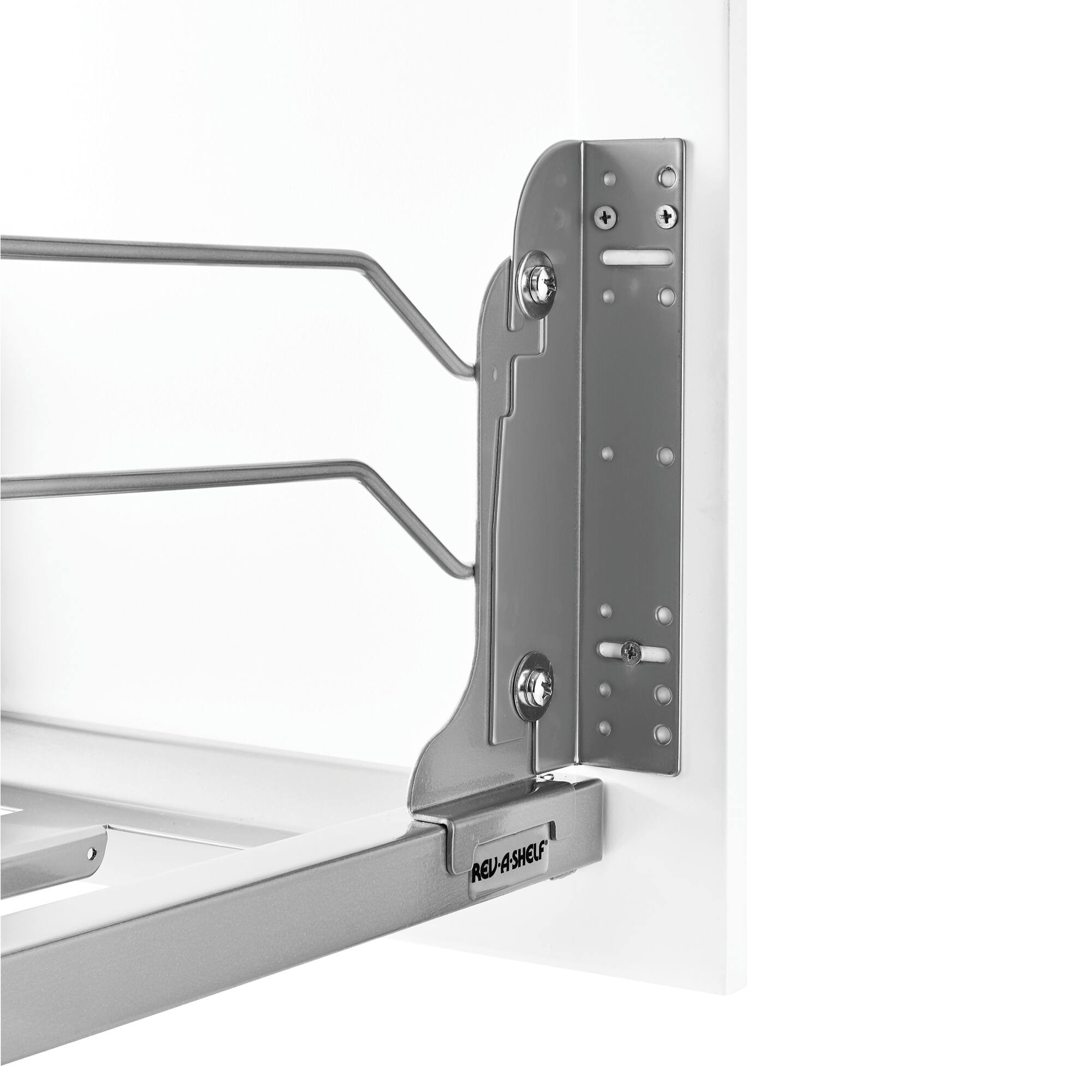 Alt View 7. Rev-A-Shelf - Rev-A-Shelf Double Pullout 35 qt. with Soft-close, 53WC-1835SCDM-217 - Silver.