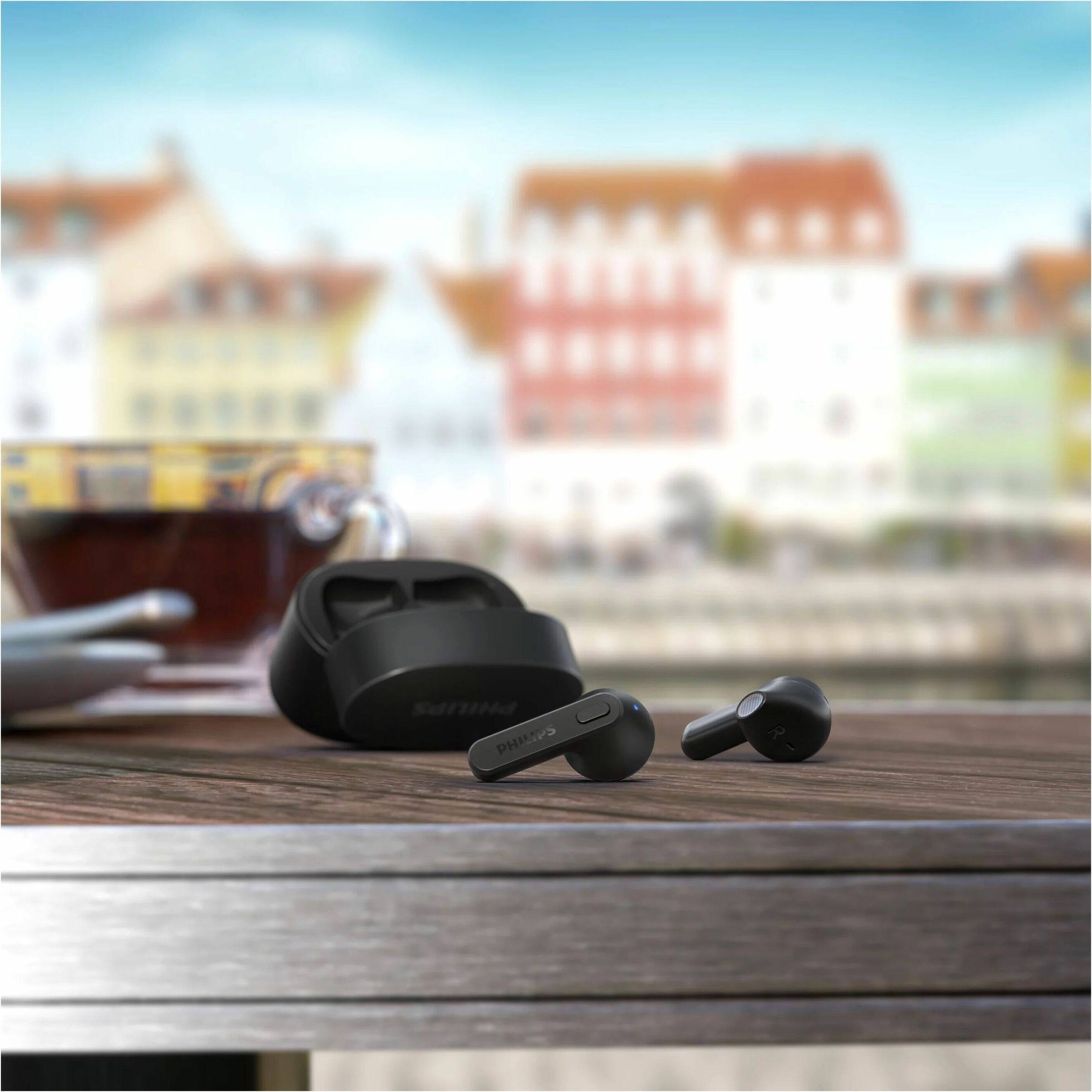Alt View 19. Philips - TAT2236BK True Wireless Earbuds - Black.
