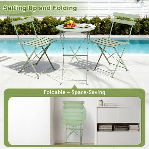Setting Up and Folding

Foldable - Space-Saving
