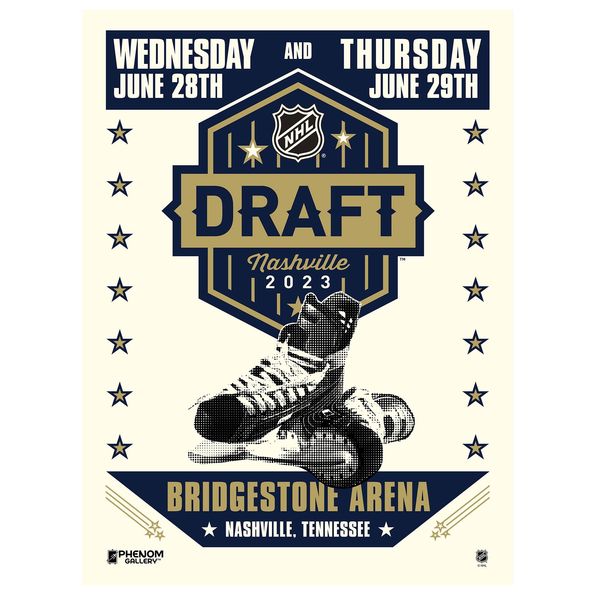 Phenom Gallery - 2023 NHL Draft 18" x 24" Serigraph - Multicolor