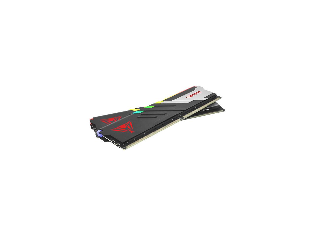 Alt View 3. Patriot - Patriot VIPER VENOM AMD 32GB (2 x 16GB) 288-Pin PC RAM DDR5 6000 (PC5 48000) Desktop Memory Model VVR532G60C28AK - Black.