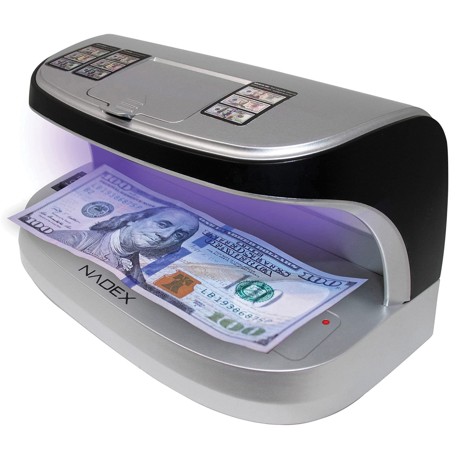 V27 Desktop UV Counterfeit Detector with Micro Print Magnifier
