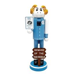 Santa's Workshop - North Carolina Tar Heels 12" Beware Nutcracker - Powder Blue