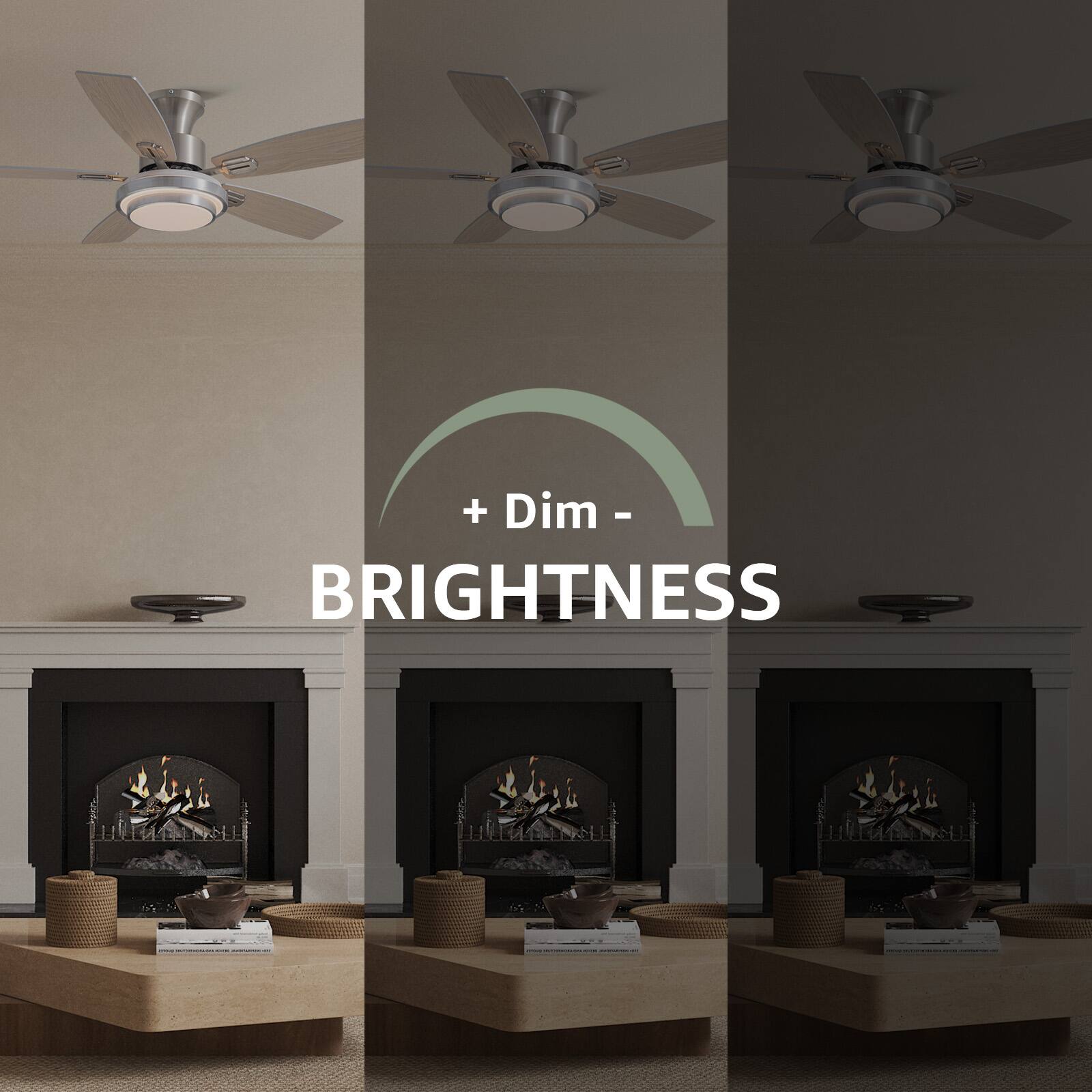 + Dim -  
BRIGHTNESS