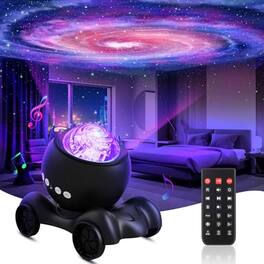 The Best Inks - Northern Light Projector Aurora Star Built-in White Noise Machine For Adults Galaxy Bedroom/ceiling/party/gift - Black
