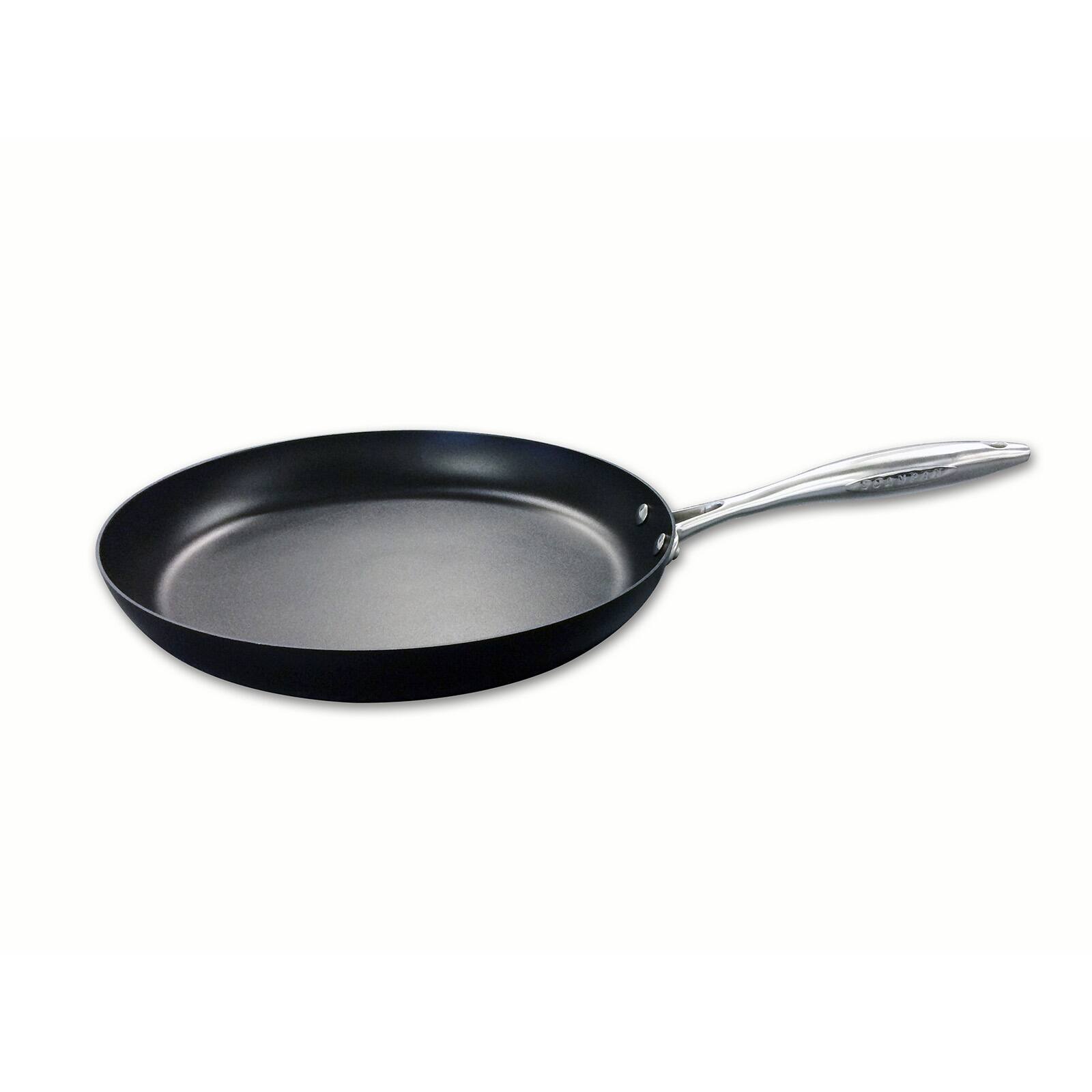 Front. Scanpan - Professional 12-1/2 Inch Fry Pan - Black.