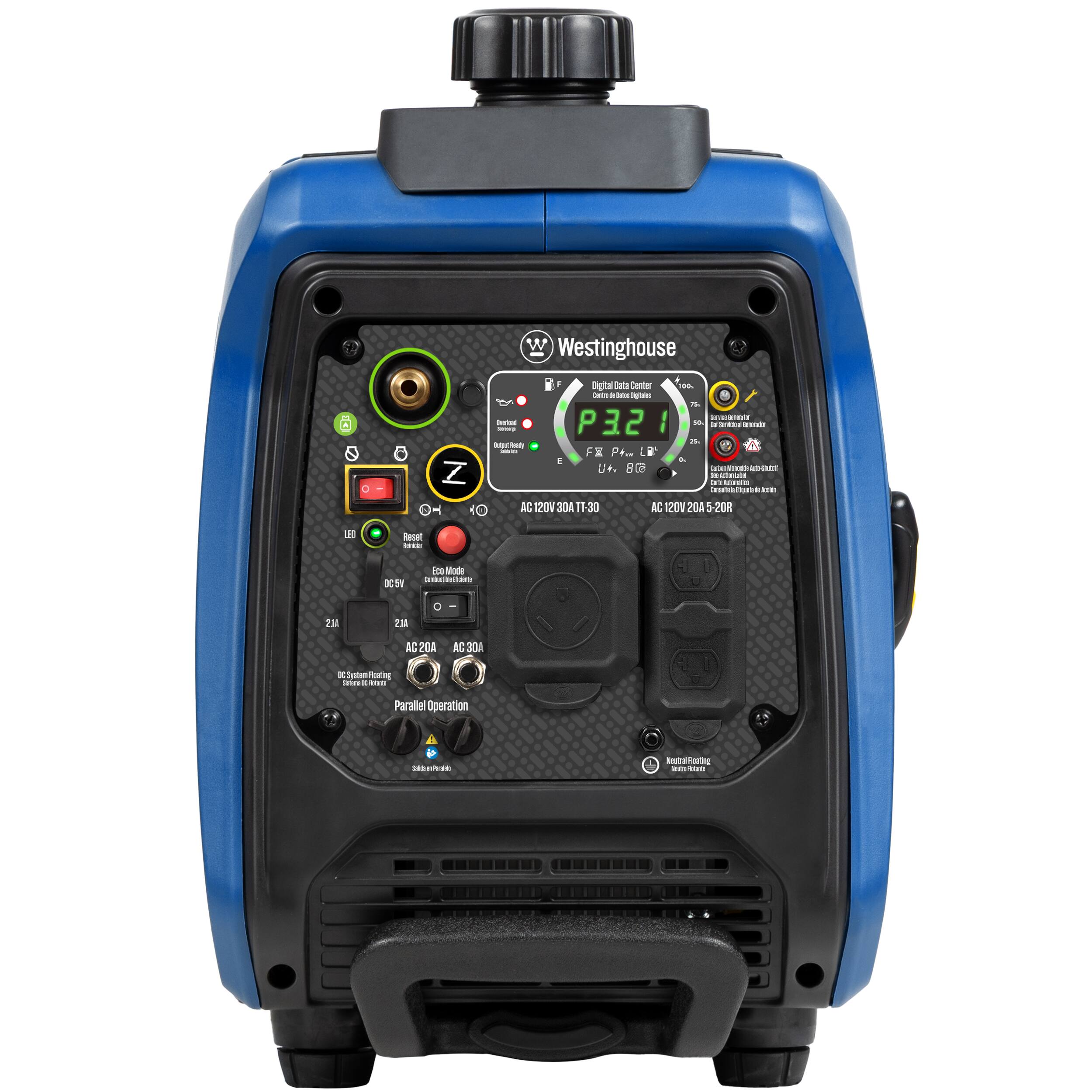 Westinghouse Digital Data Center  
P321  
F+ 60  
F- dad  
A  
BC 1200 3DA 11-30 DC 20V 201 5 208 8  
Reset  
Made in China  
Zu 23  
AC 120V 20A 5-20Hz  
AC 230V 10A 50-60Hz  
DC 12V 30A  
DC 24V 10A  
Parallel Operation  
I Sing