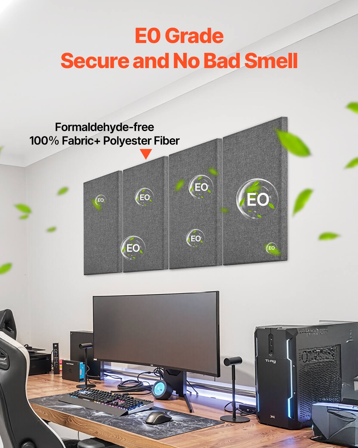 EO Grade Secure and No Bad Smell  
Formaldehyde-free 100% Fabric + Polyester Fiber