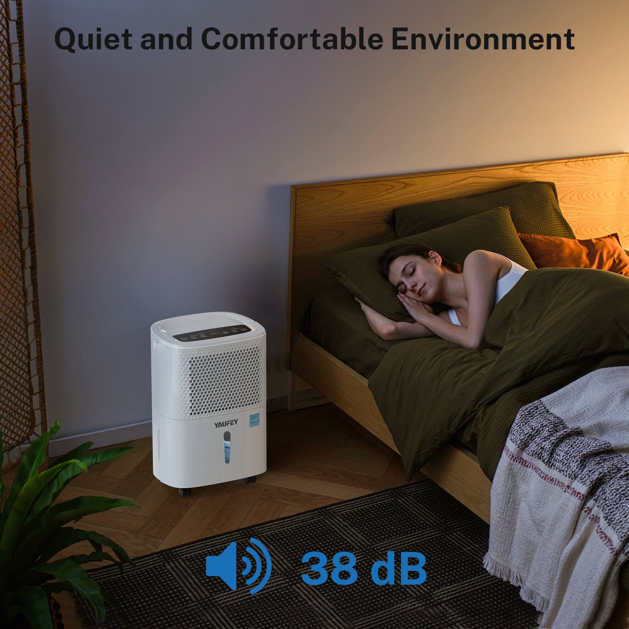 Quiet and Comfortable Environment  
38 dB