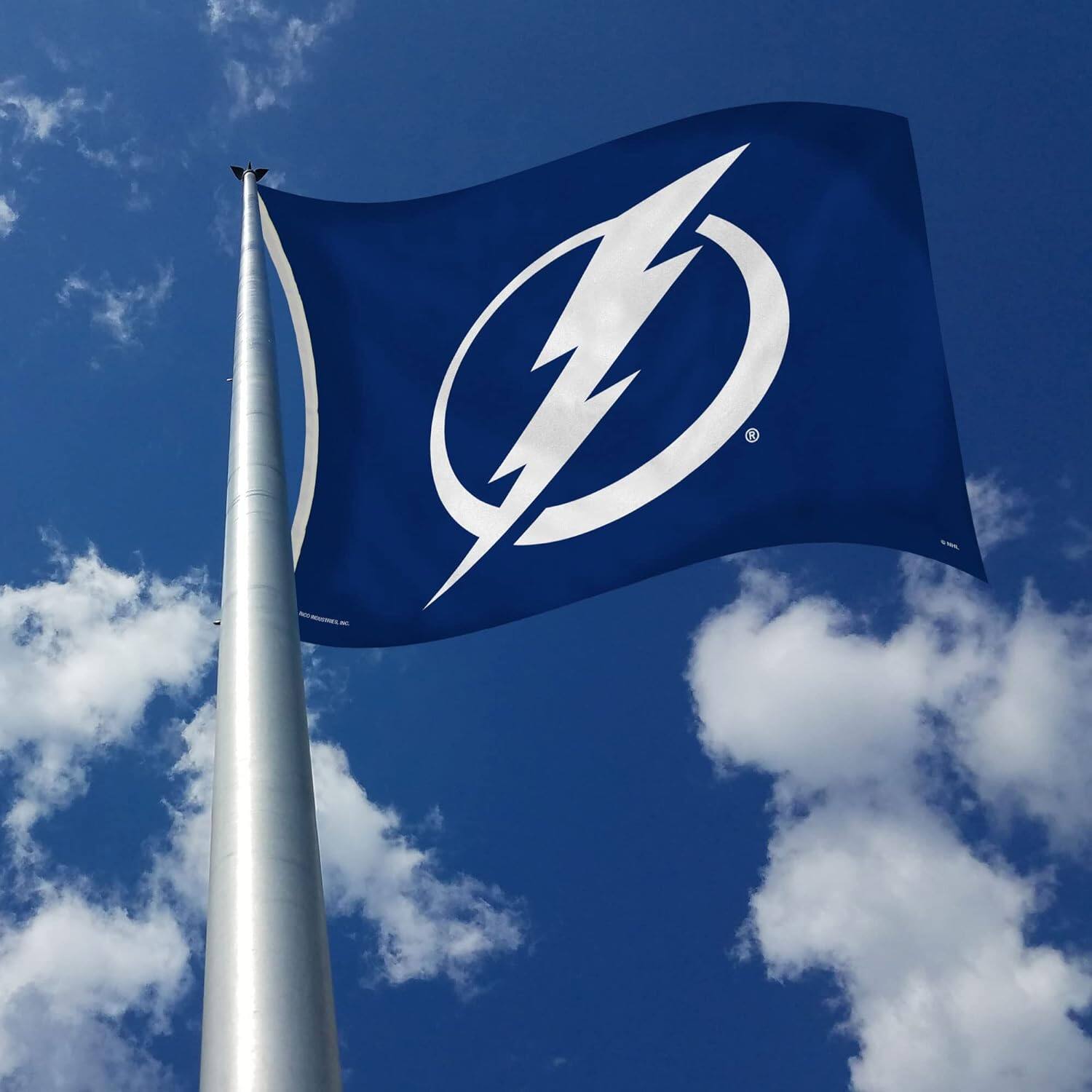 Alt View 2. Rico Industries - Tampa Bay Lightning NHL 3X5 Indoor or Outdoor Banner Flag - Multi.