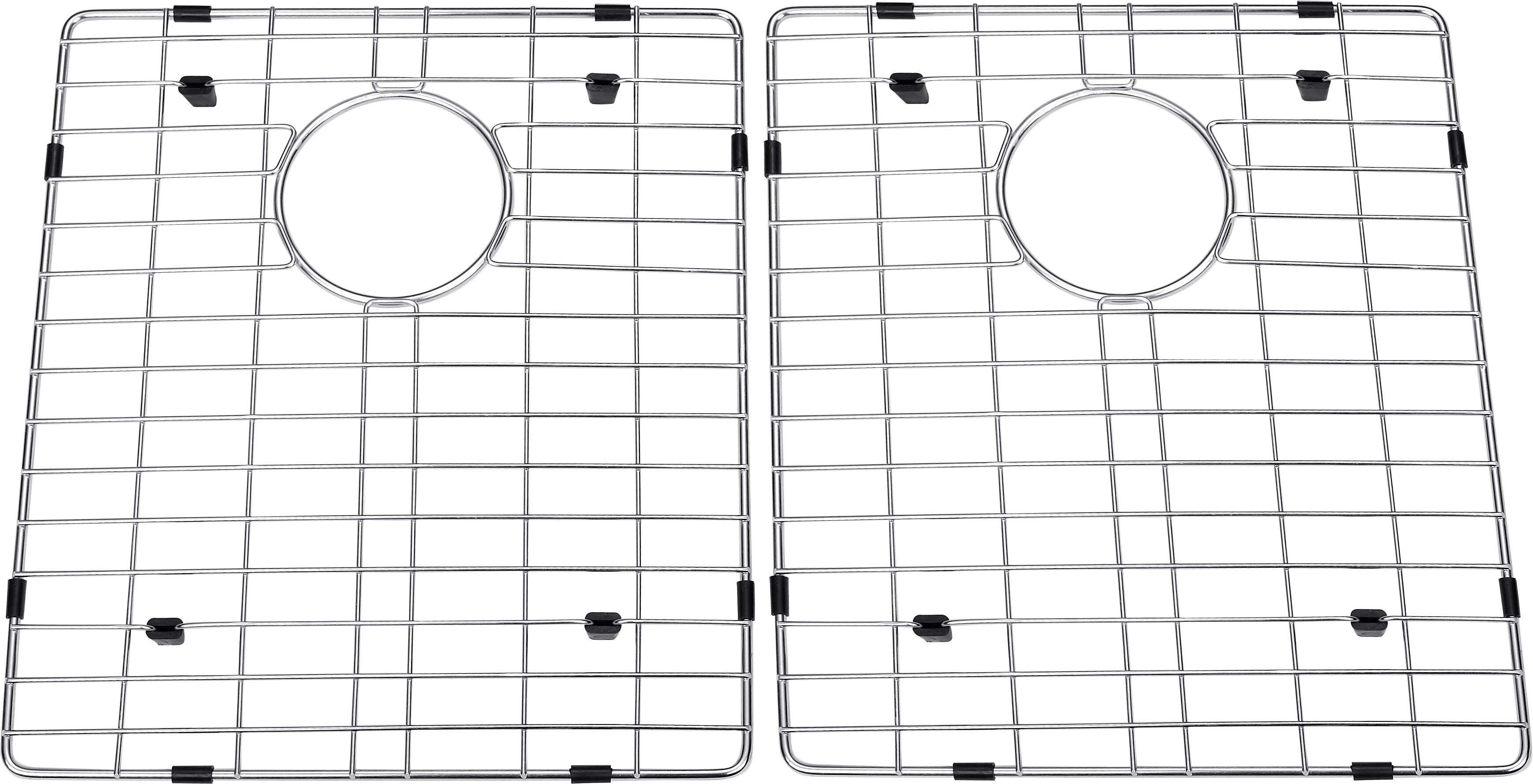 Alt View 6. Akicon - Akicon 32 in.Undermount Double Bowl 18-Gauge Brushed Stainless Steel Kitchen Sink with Bottom Grid and Basket Strainer - Silver.