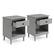 Alt View Zoom 26. Walker Edison - Modern 2-Piece 1-Drawer Nightstand Set - Gray.