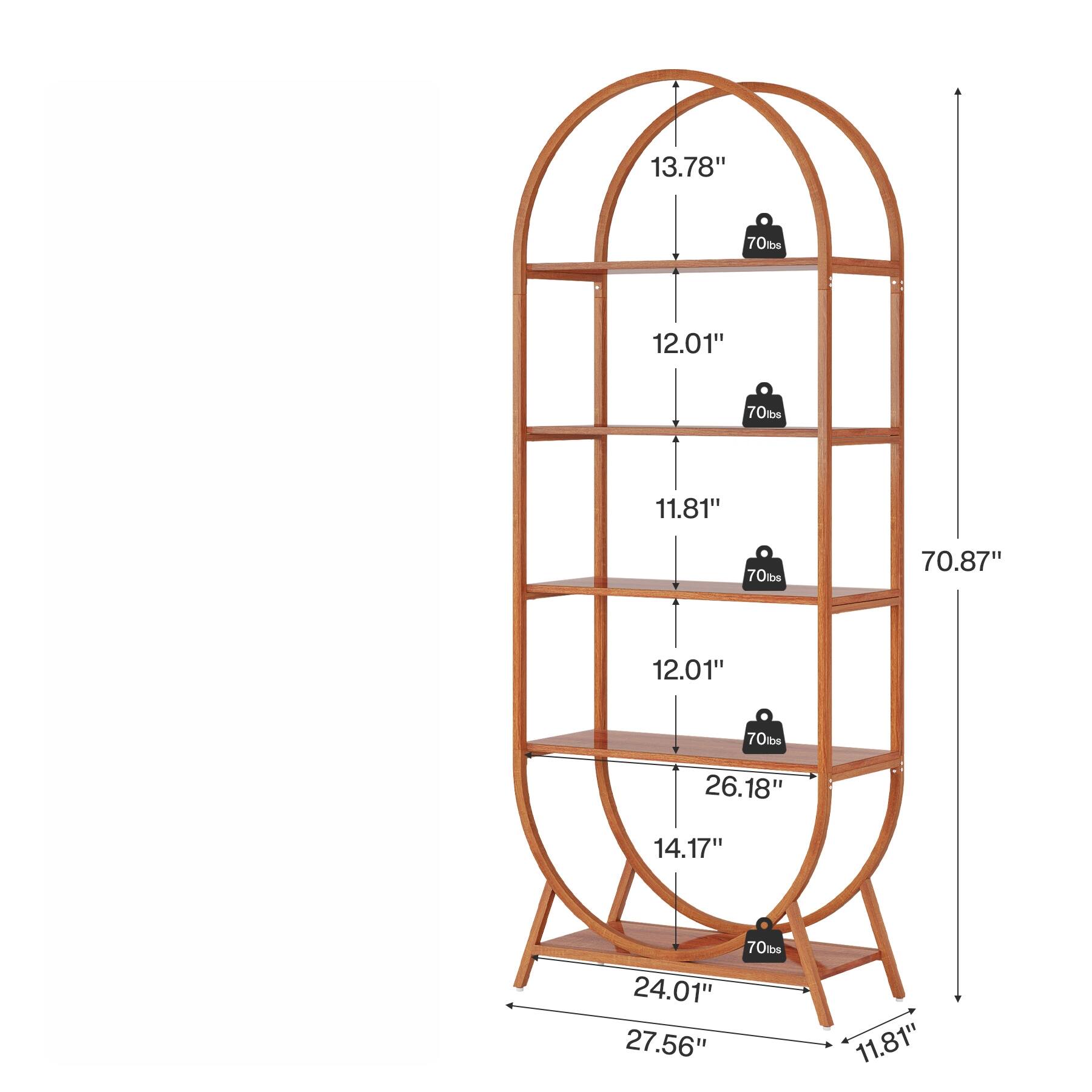13.78" 70 lbs  
12.01" 70 lbs  
11.81" 70 lbs  
12.01" 70 lbs  
26.18" 70 lbs  
14.17" 70 lbs  
24.01" 70 lbs  
27.56" 70 lbs  
70.87"