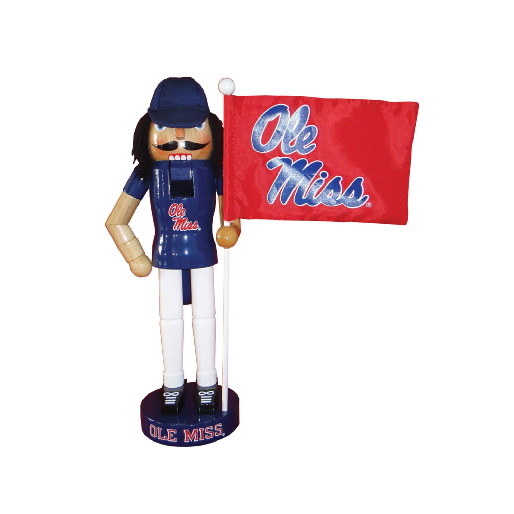 Santa's Workshop - Ole Miss Rebels 12" Mascot Nutcracker - Multicolor