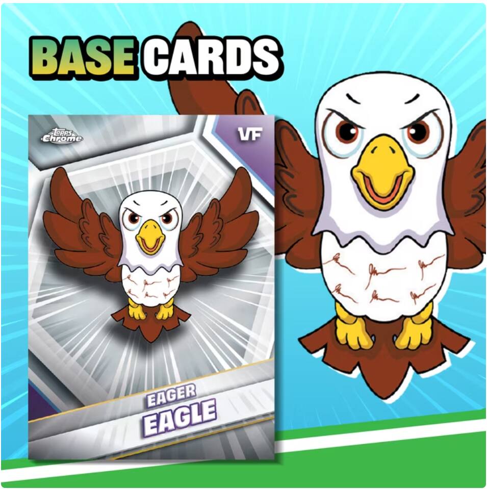 BASE CARDS TOPPS Chrome VF EAGER EAGLE