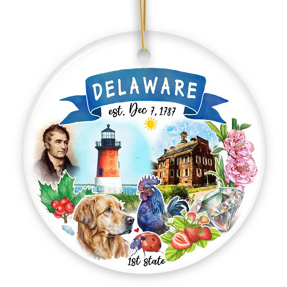 DELAWARE  
est. Dec 7, 1787  
1st state