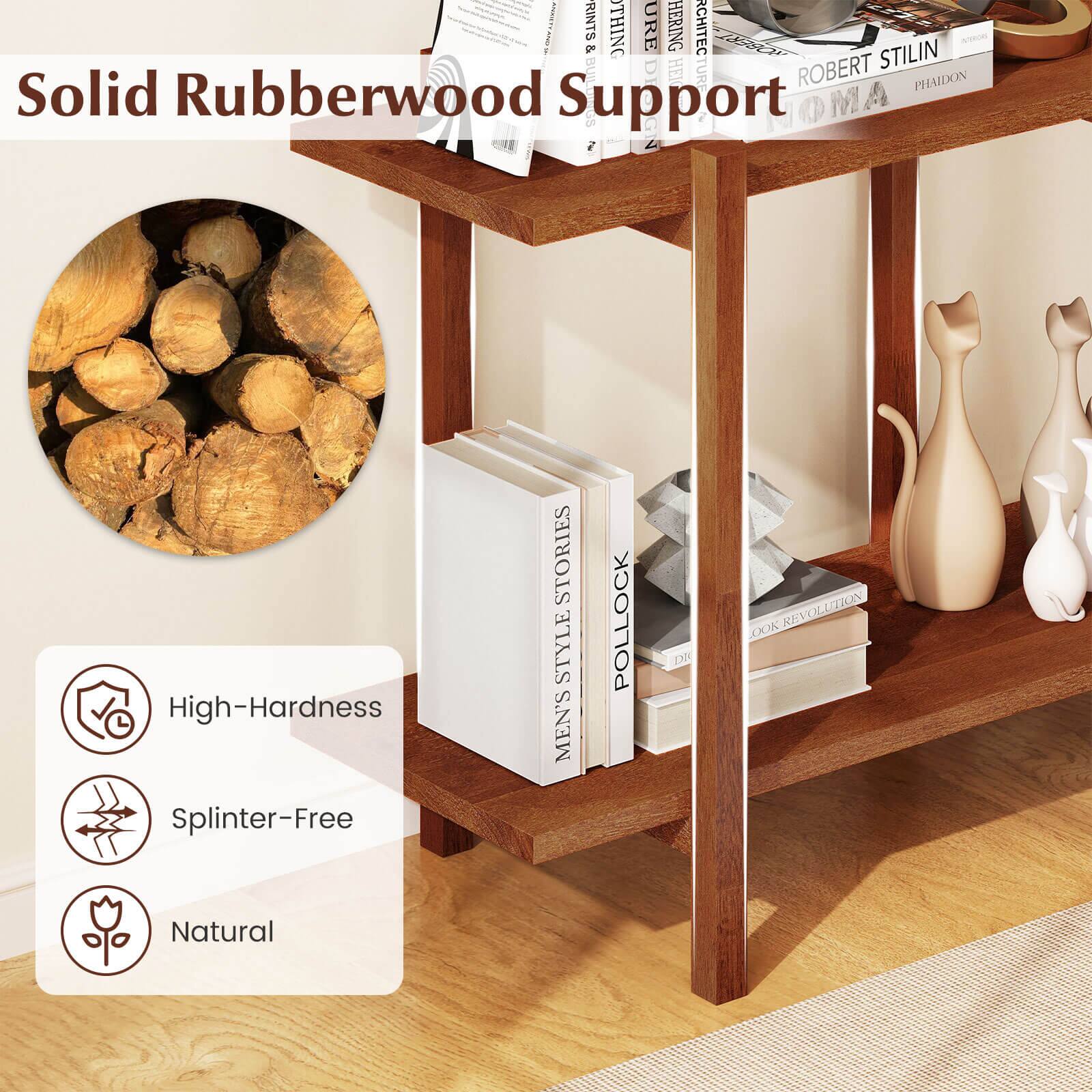 Solid Rubberwood Support

- High-Hardness
- Splinter-Free
- Natural