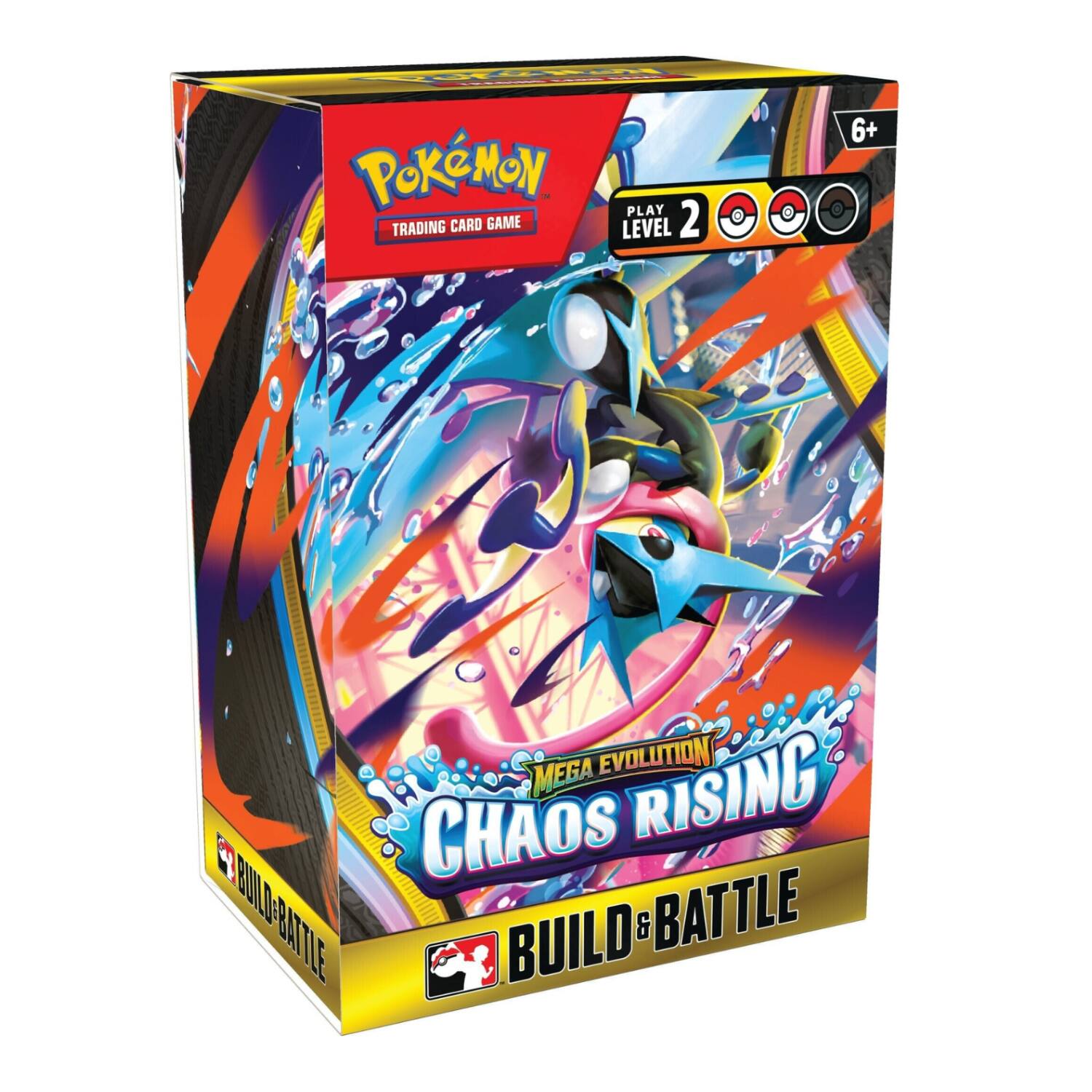 1 PERS POKEMON - PLAY TRADING CARD GAME LEVEL 2 6+ MEGA EVOLUTION CHAOS RISING BUILD & BATTLE