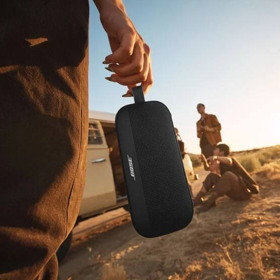Alt View 2. Bose - SoundLink Flex SE Gen 2 Portable Waterproof Bluetooth Speaker - Black.