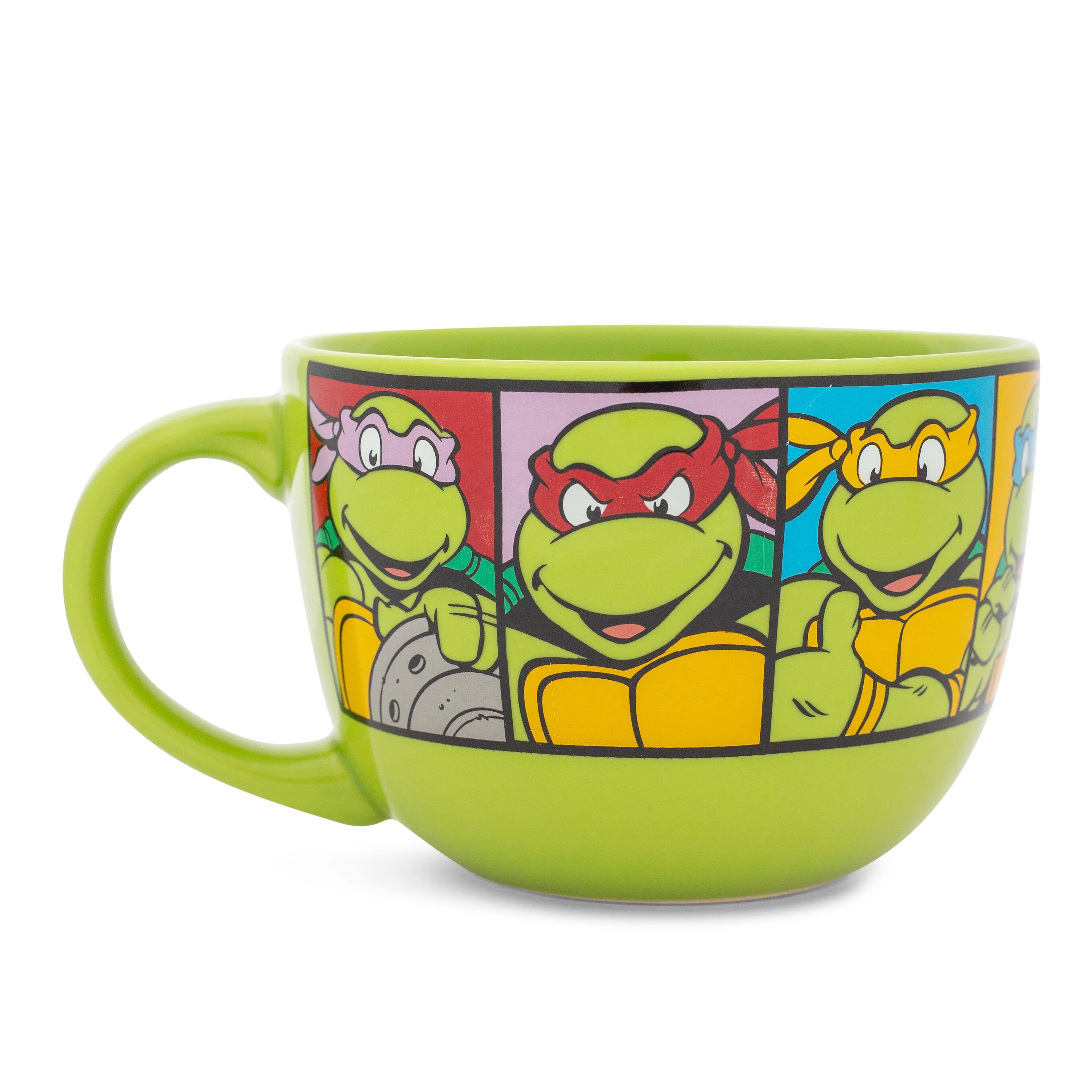 Alt View 10. Teenage Mutant Ninja Turtles - Teenage Mutant Ninja Turtles Characters Ceramic Soup Mug | Holds 24 Ounces - Green.
