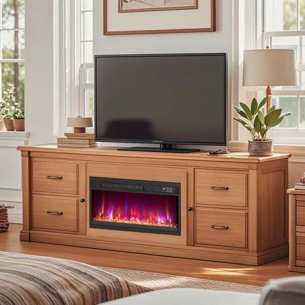 Alt View 2. AOSTIRMOTOR - 18 23 26 Inch 1500W Electric Fireplace with Remote Control for Indoor.