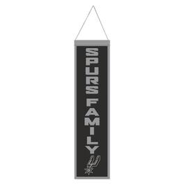 WinCraft - San Antonio Spurs 8" x 32" Slogan Wool Banner - Multicolor