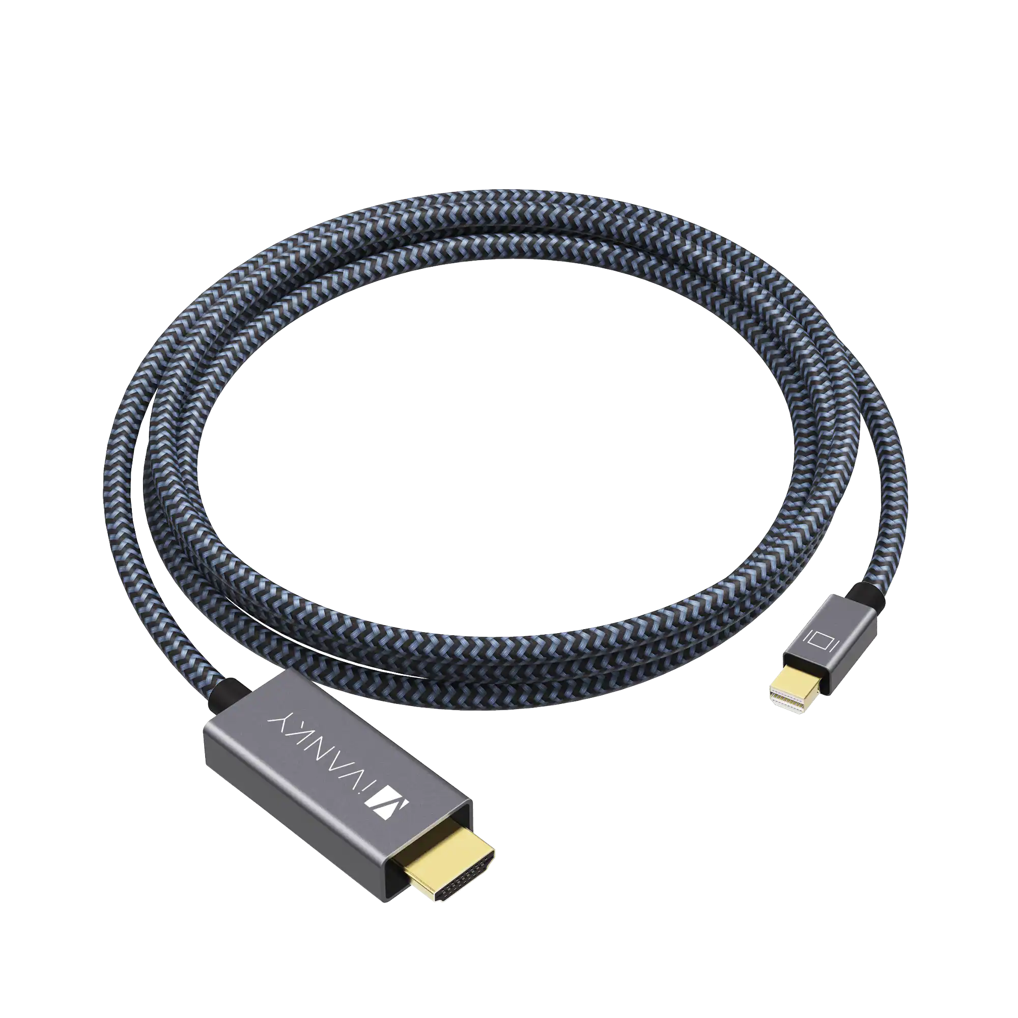 Back. iVANKY - 4K 6.6ft Mini DisplayPort to HDMI Cable Thunderbolt to HDMI Cable for MacBook, Surface Pro/Dock, Monitor, Projector - Black.